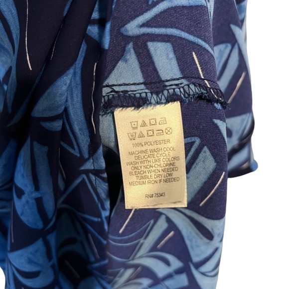 St Tropez Sleeveless Sheath Dress Sailboat Print Cruise Dress Blue Large - Picture 5 of 5